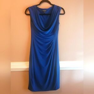 Beautiful Blue Ralph Lauren Dress Figure Flattering 💙
